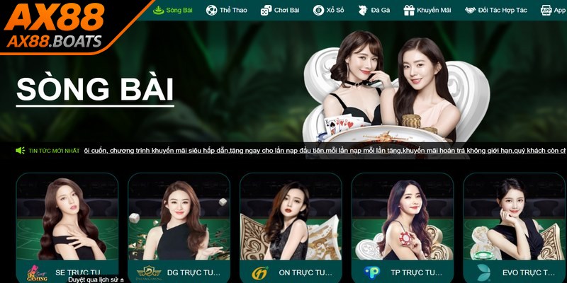 Casino AX88 luôn luôn tạo dấu ấn sâu sắc trong lòng người chơi
