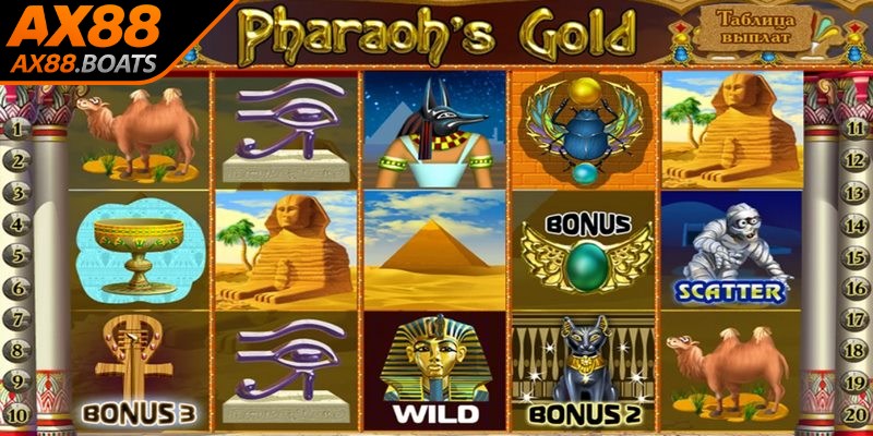 Pharaoh’s Gold đưa bạn ngược dòng trở về thế giới Ai Cập cổ đại
